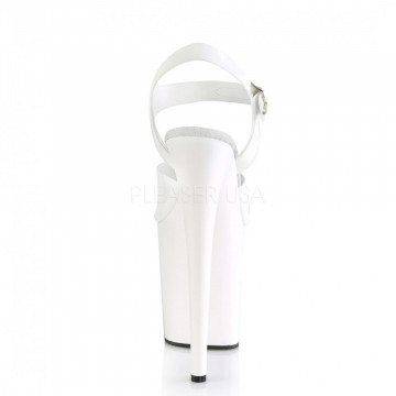 Pleaser FLAMINGO-808N Wht (Jelly-Like) TPU/Wht