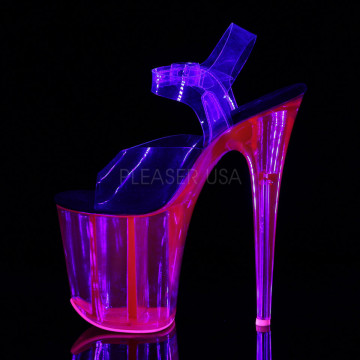Pleaser FLAMINGO-808UVT Clr/H. Pink Tinted