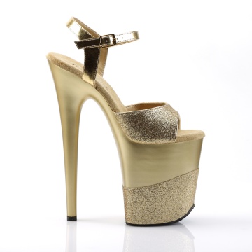 Pleaser FLAMINGO-809-2G Gold Glitter/Gold-Glitter