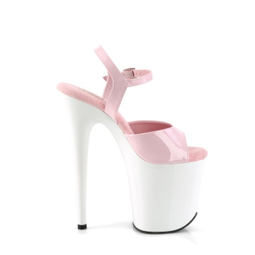 Pleaser FLAMINGO-809 B. Pink Pat/Wht