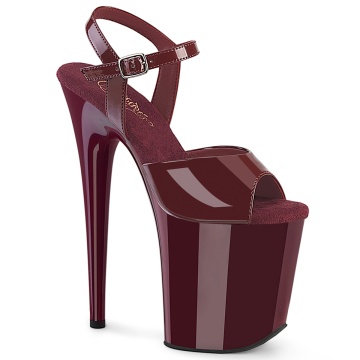Pleaser FLAMINGO-809 Burgundy Pat/Burgundy