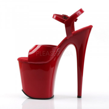 Pleaser FLAMINGO-809 Red Pat/Red