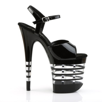 Pleaser FLAMINGO-809LN Blk Pat/Blk