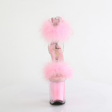Pleaser FLAMINGO-824F Clr-B. Pink Fur/M