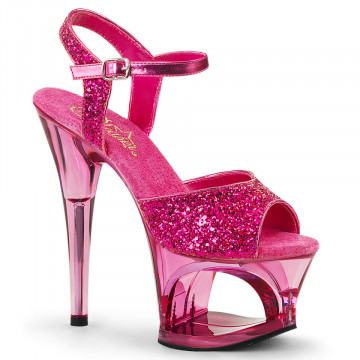 Pleaser MOON-710GT H. Pink Glitter/Pink Tinted Subito 38eu 8us