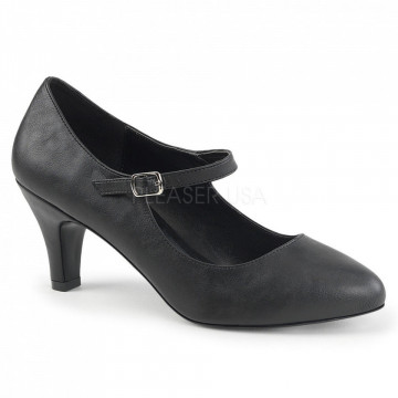 Pleaser Pink Label DIVINE-440 Blk Faux Leather