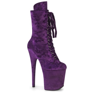 Pleaser Platform Shoes FLAMINGO-1045VEL Purple Subito 10us.