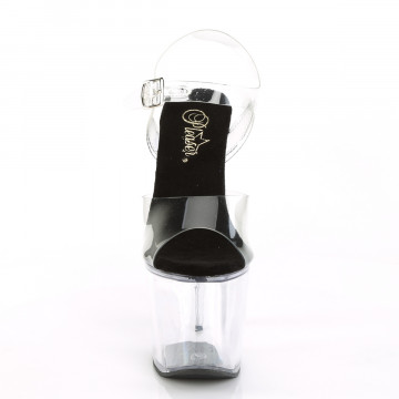 Pleaser RADIANT-708 Clr-Blk/Clr