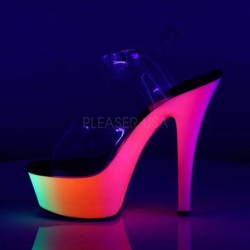 Pleaser RAINBOW-208UV Clr/Neon Multi