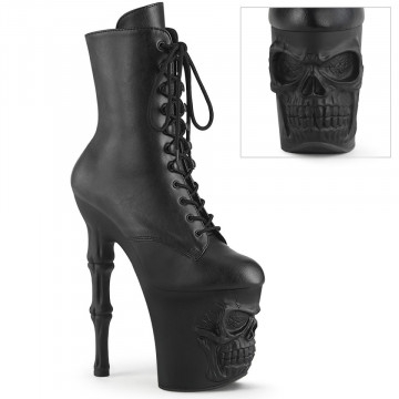 Pleaser RAPTURE-1020 Blk Faux Leather/Blk Matte