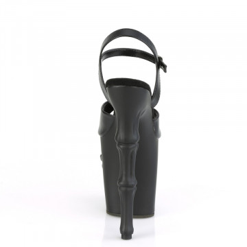 Pleaser RAPTURE-809 Blk Faux Leather/Blk Matte