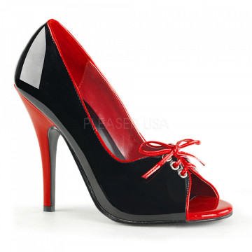Pleaser SEDUCE-216 Blk-Red Pat