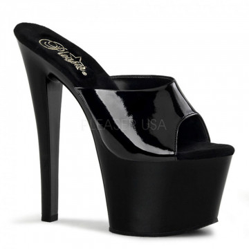 Pleaser SKY-301 Blk Pat/Blk