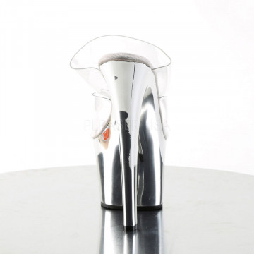 Pleaser SKY-302 Clr/Slv Chrome