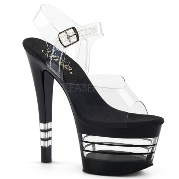Pleaser SKY-308LN Clr/Blk Subito 39 EU
