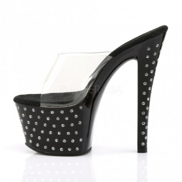 Pleaser STARDUST-701 Clr/Blk