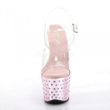 Pleaser STARDUST-708 Clr/B. Pink Chrome