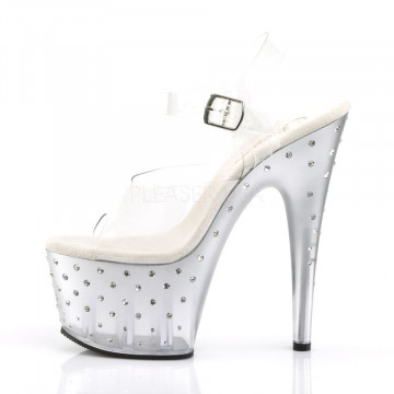 Pleaser STARDUST-708T Clr/Slv-Clr