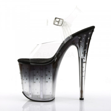 Pleaser STARDUST-808T Clr/Blk-Clr