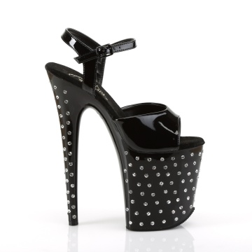 Pleaser STARDUST-809 Blk Pat/Blk