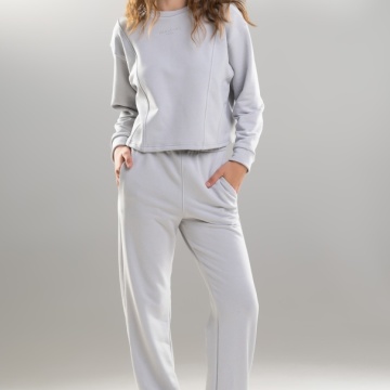 SUPREME JERSEY LOGO JOGGERS LIGHT GREY Paradise Chick