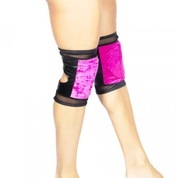 VELVET GRIP KNEE PADS W0226 nero e rosa