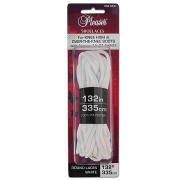 Accessories Lacci bianchi da 335 cm per stivali stivali alti