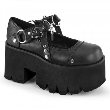 Demonia Cult ASHES-33 Blk Vegan Leather