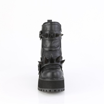 Stivali Demonia Cult ASSAULT-72Blk Vegan Leather
