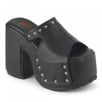 Demonia Cult CAMEL-109 Blk Vegan Leather