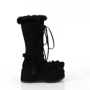 Demonia Cult CUBBY-311 Blk Vegan Suede