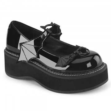 Demonia Cult EMILY-23 Blk Pat