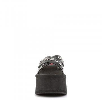 Demonia Cult FUNN-29 Blk Vegan Leather