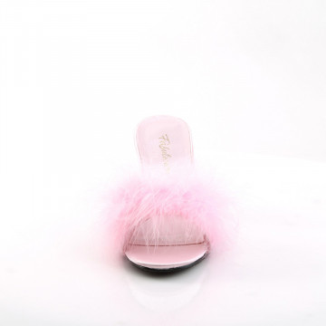 Fabulicious AMOUR-03 B. Pink Pu-Fur
