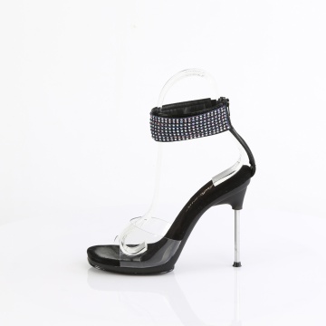 Fabulicious CHIC-42 Clr-Blk Faux Leather-AB RS/Blk - Img 3