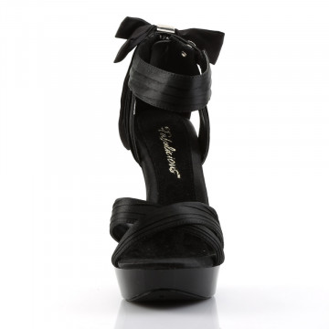 Fabulicious COCKTAIL-568 Blk Satin/Blk