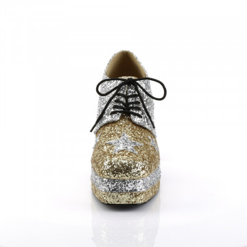 Funtasma GLAMROCK-02 Slv-Gold Glitter