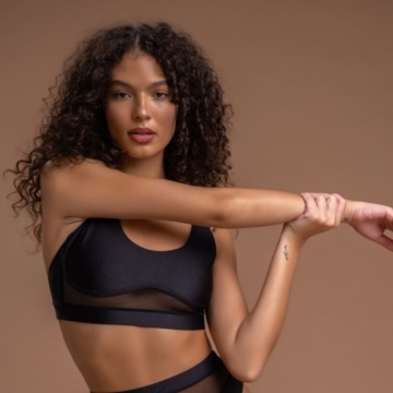 GIGI ACTIVE TOP BLACK