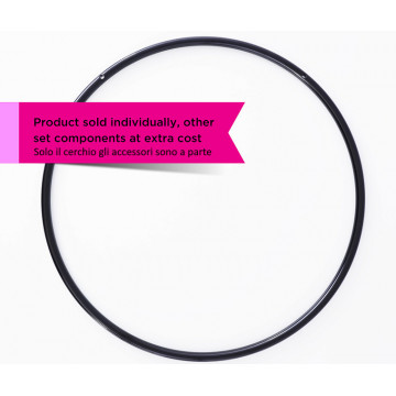 Lupit Pole Hoop Cerchio 3 in uno - Lyra verniciatura nero grip powder