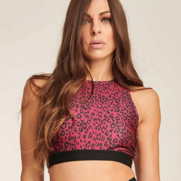 Paradise chick CROP TOP ATHLECIOUS Cherry XS