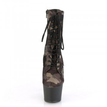 Pleaser ADORE-1020CM Green Camo-Mesh/Blk Matte