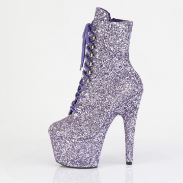 Stivaletti Pleaser ADORE-1020 glitter in rilievo