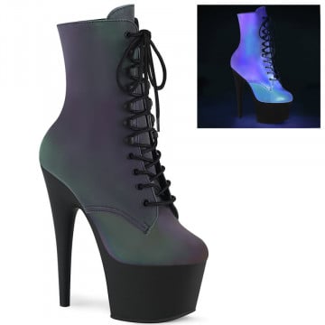 Pleaser ADORE-1020REFL Green Multi Reflective/Blk Matte
