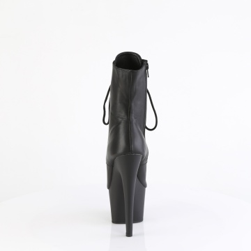 Pleaser ADORE-1021 Blk Leather/Blk Matte