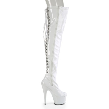 Pleaser ADORE-3063 Wht Str Pat/Wht - Img 5