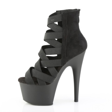 Pleaser ADORE-700-24 Blk Elastic Band-Microfiber/Blk Matte