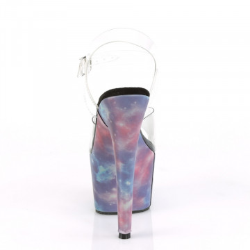 Pleaser ADORE-708REFL Clr/Purple-Blue Reflective