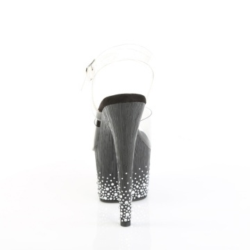 Pleaser ADORE-708SPKL-01 Clr/Blk-Slv RS