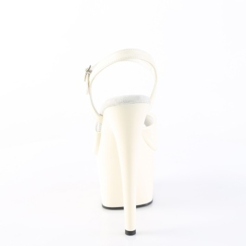 Pleaser ADORE-709 Off-Wht Faux Leather/Off-Wht Matte - Img 2