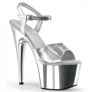 Pleaser ADORE-709 Slv Met. Pu/Slv Chrome Subito 36